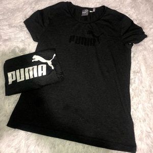 Two gray Puma tee-shirts